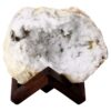 Calcite Geode on Timber Stand 12cm S1593 | Crystal Factory