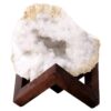 3kg Calcite Geode on Timber Stand 12cm S1597 1 Calcite Geode on Timber Stand 12cm S1597 | Crystal Factory