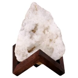 Calcite Geode on Timber Stand 12cm S1598 | Crystal Factory