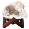Calcite Geode on Timber Stand 12cm S1603 | Crystal Factory