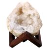 Calcite Geode on Timber Stand 12cm S1604 | Crystal Factory