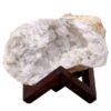 Calcite Geode on Timber Stand 12cm S1610 | Crystal Factory