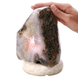 3.5kg Crystal Quartz River Agate Lamp - White LED Bulb T3146 6 Crystal Quartz River Agate Lamp - White LED Bulb T3146 | Crystal Factory