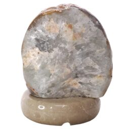 Crystal Quartz River Agate Lamp - White LED Bulb T3147 | Crystal Factory