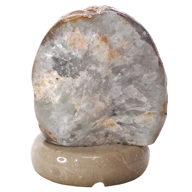 3.6kg Crystal Quartz River Agate Lamp - White LED Bulb T3147 3 Crystal Quartz River Agate Lamp - White LED Bulb T3147 | Crystal Factory