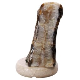 Crystal Quartz River Agate Lamp - White LED Bulb T3149| Crystal Factory