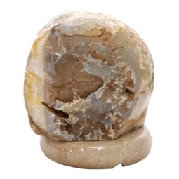 Crystal Quartz River Agate Lamp - White LED Bulb T3152 | Crystal Factory