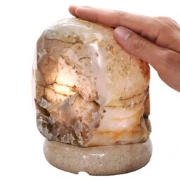 3.8kg Crystal Quartz River Agate Lamp - White LED Bulb T3152 6 Crystal Quartz River Agate Lamp - White LED Bulb T3152 | Crystal Factory