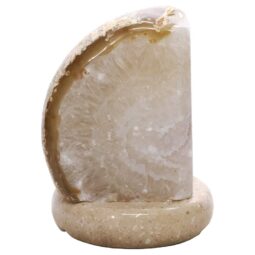 Crystal Quartz River Agate Lamp - White LED Bulb T3153 | Crystal Factory