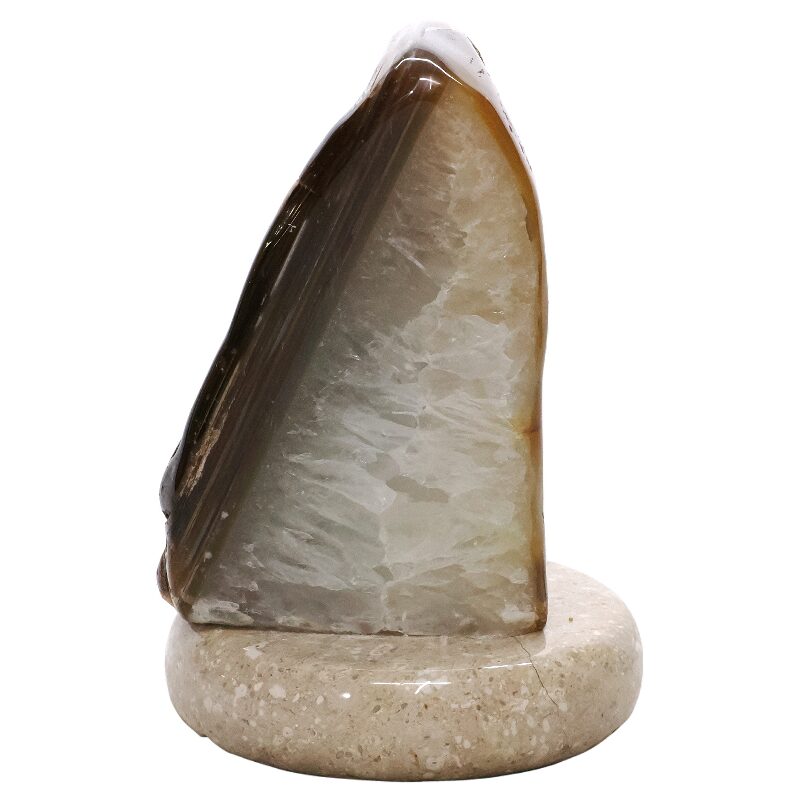 2.5kg Crystal Quartz River Agate Lamp - White LED Bulb T3154 3 Crystal Quartz River Agate Lamp - White LED Bulb T3154 | Crystal Factory