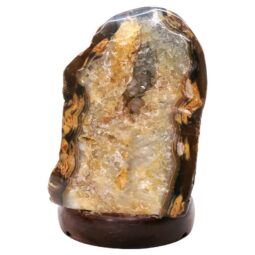 Crystal Quartz River Agate Lamp - White LED Bulb T3156 | Crystal Factory