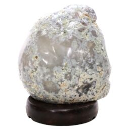Crystal Quartz River Agate Lamp - White LED Bulb T3158 | Crystal Factory