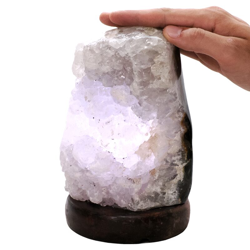 2.7kg Crystal Quartz River Agate Lamp - White LED Bulb T3159 4 Crystal Quartz River Agate Lamp - White LED Bulb T3159 | Crystal Factory