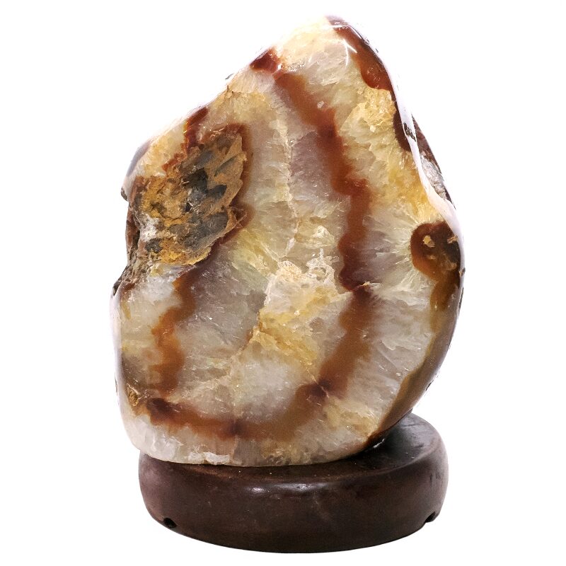 4.6kg Crystal Quartz River Agate Lamp - White LED Bulb T3161 3 Crystal Quartz River Agate Lamp - White LED Bulb T3161 | Crystal Factory