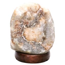 Crystal Quartz River Agate Lamp - White LED Bulb T3162 | Crystal Factory