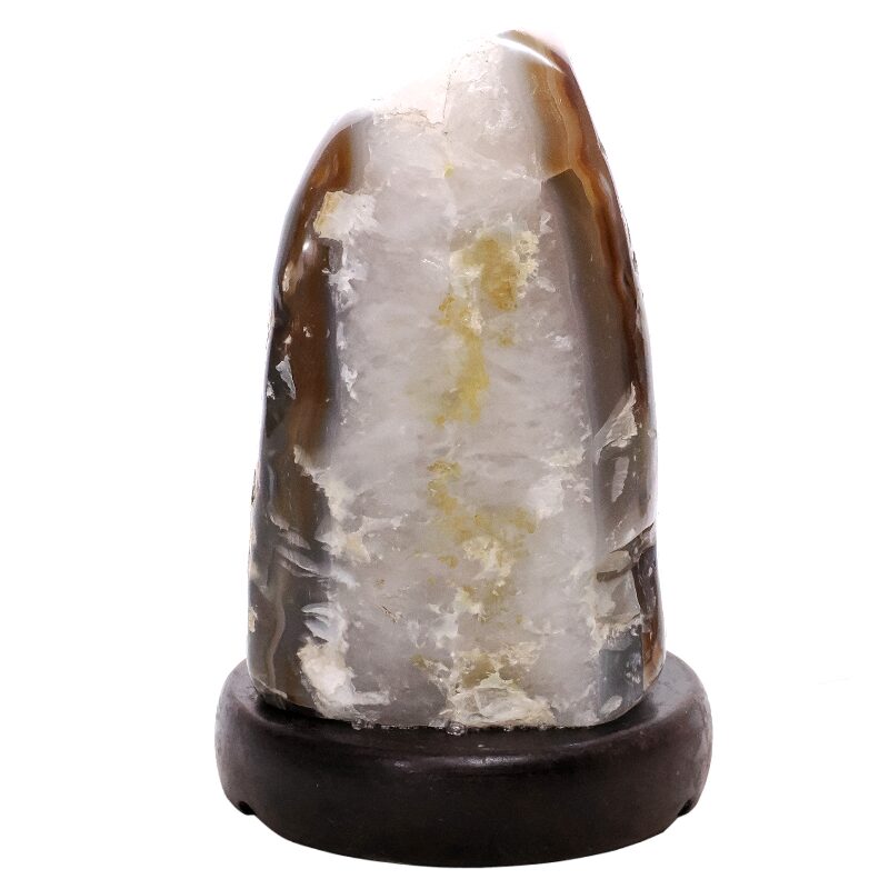 2.5kg Crystal Quartz River Agate Lamp - White LED Bulb T3163 3 Crystal Quartz River Agate Lamp - White LED Bulb T3163 | Crystal Factory