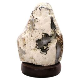 Crystal Quartz River Agate Lamp - White LED Bulb T3164 | Crystal Factory