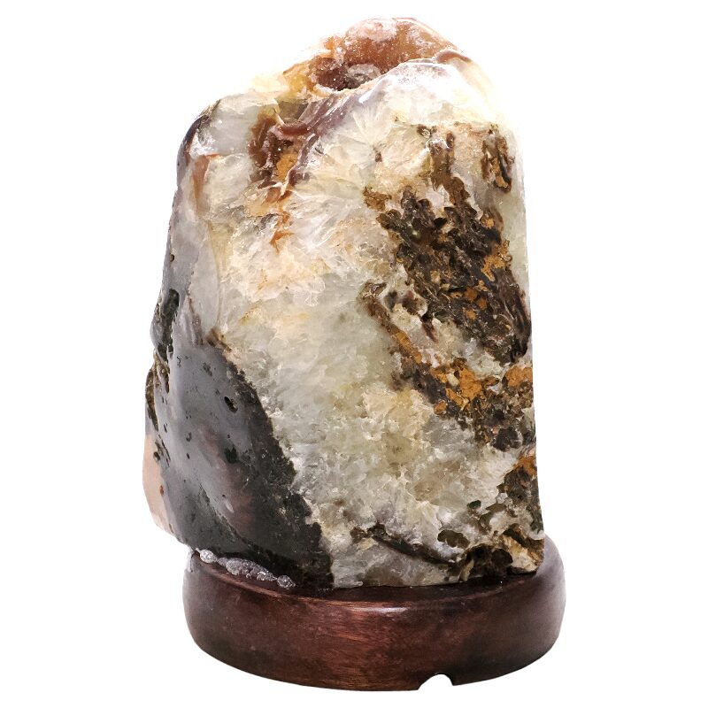 3.3kg Crystal Quartz River Agate Lamp - White LED Bulb T3165 3 Crystal Quartz River Agate Lamp - White LED Bulb T3165 | Crystal Factory