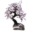 Amethyst Gemstone Bonsai Tree on Amethyst Cluster 48 Branches T3169 | Crystal Factory