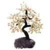Citrine Gemstone Bonsai Tree on Amethyst Cluster 48 Branches T3170 | Crystal Factory