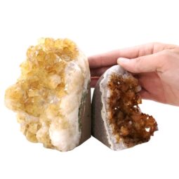 Citrine Cluster Specimen Set 2 Pieces X380 | Crystal Factory