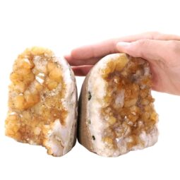 Citrine Cluster Specimen Set 2 Pieces X381 | Crystal Factory
