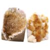 Citrine Cluster Specimen Set 2 Pieces X384 | Crystal Factory
