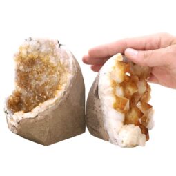 Citrine Cluster Specimen Set 2 Pieces X384 | Crystal Factory