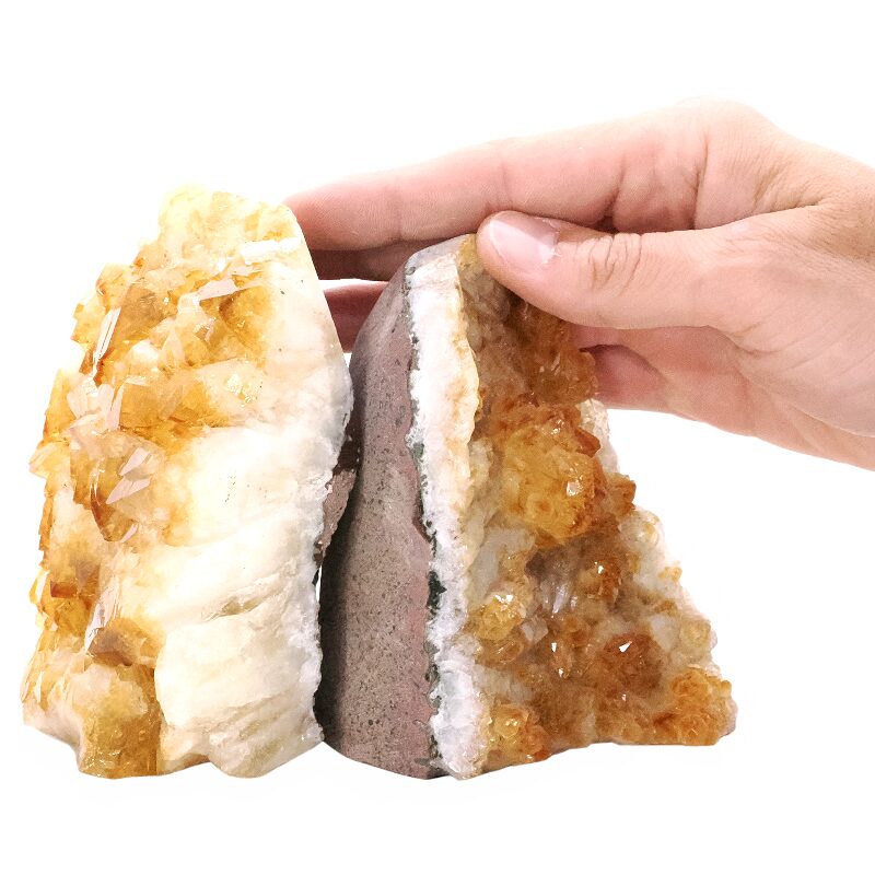 1.5kg Citrine Cluster Specimen Set 2 Pieces X386 4 Citrine Cluster Specimen Set 2 Pieces X386 | Crystal Factory