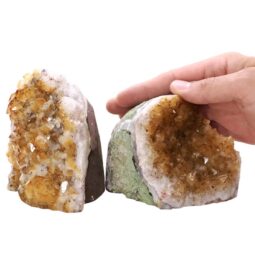 1.6kg Citrine Cluster Specimen Set 2 Pieces X387 5 Citrine Cluster Specimen Set 2 Pieces X387 | Crystal Factory