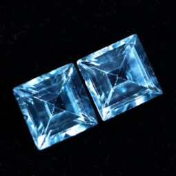 Blue Topaz Faceted Crystal Stones Parcel 2 pieces B794 | Crystal Factory