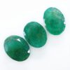 Emerald Faceted Oval Gemstones Parcel 3 pieces B796 | Crystal Factory