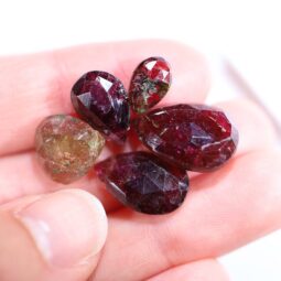Natural Tourmaline Pear Faceted Crystal Stones Parcel 6pieces B788 | Crystal Factory