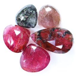 Natural Tourmaline Pear Faceted Crystal Stones Parcel 6pieces B787 | Crystal Factory