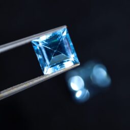 Blue Topaz Faceted Crystal Stones Parcel 2 pieces B794 | Crystal Factory
