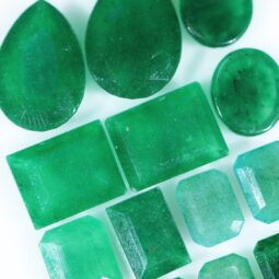 16.82grams Green Quartz Faceted Gemstones Parcel 18 Pieces B799 | Crystal Factory