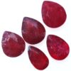 African Faceted Ruby Stones Parcel 5 pieces B832 | Crystal Factory