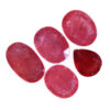 African Faceted Ruby Stones Parcel 5 pieces B835 | Crystal Factory