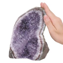 Amethyst Polished Crystal Geode Specimen R618 | Crystal Factory