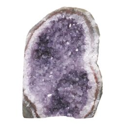 Amethyst Polished Crystal Geode Specimen R618 | Crystal Factory