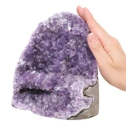 Amethyst Polished Crystal Geode Specimen R619 | Crystal Factory