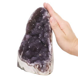 Amethyst Polished Crystal Geode Specimen R620 | Crystal Factory