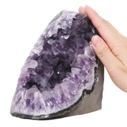 Amethyst Polished Crystal Geode Specimen R628 | Crystal Factory
