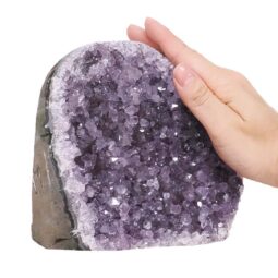 Amethyst Polished Crystal Geode Specimen R629 | Crystal Factory