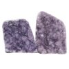 Amethyst Polished Crystal Mini Druze Specimen Set 2 Pieces X397 | Crystal Factory