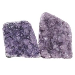 Amethyst Polished Crystal Mini Druze Specimen Set 2 Pieces X397 | Crystal Factory