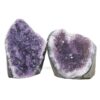 2.62kg Amethyst Polished Crystal Geode Specimen Set 2 Pieces X398 2 Amethyst Polished Crystal Mini Druze Specimen Set 2 Pieces X398 | Crystal Factory