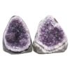 Amethyst Polished Crystal Geode Specimen Set 2 Pieces X410 | Crystal Factory