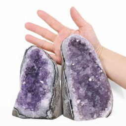 2.71kg Amethyst Polished Crystal Geode Specimen Set 2 Pieces X411 5 Amethyst Polished Crystal Geode Specimen Set 2 Pieces X411 | Crystal Factory