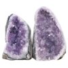 Amethyst Polished Crystal Geode Specimen Set 2 Pieces X411 | Crystal Factory